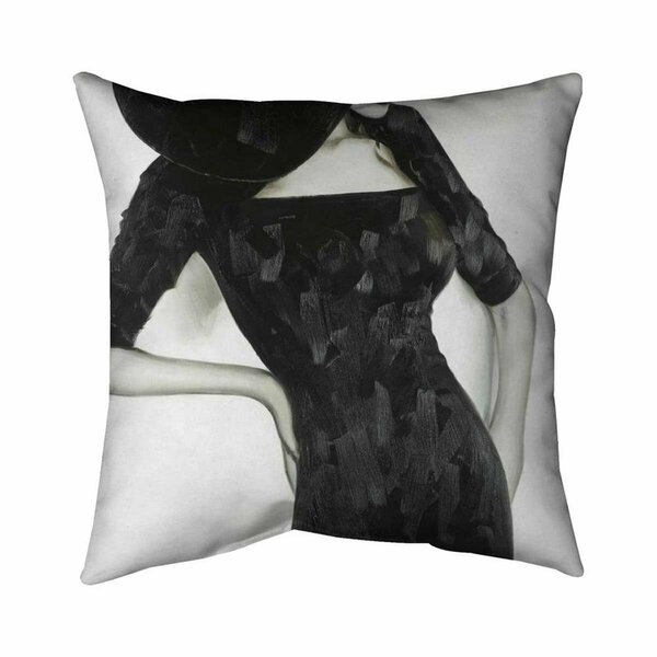 Fondo 26 x 26 in. Beautiful Classic Woman-Double Sided Print Indoor Pillow FO2772107